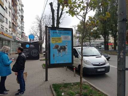 Бэклайт B в Киеве, 1.2x1.8  Лесі Українки бульв., 17/19 фото 1