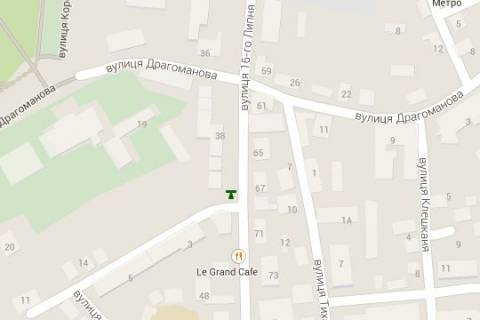 Бэклайт B в Ровно, 1.2x1.8  16-го Липня вул., 67 схема