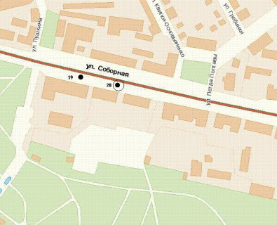 Бэклайт B в Ровно, 1.2x1.8  Соборна вул., 3 (№2) схема