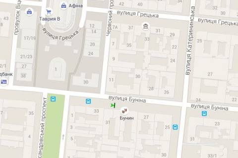 Беклайт A у Одесі, 1.2x1.8  Буніна вул., 29 схема