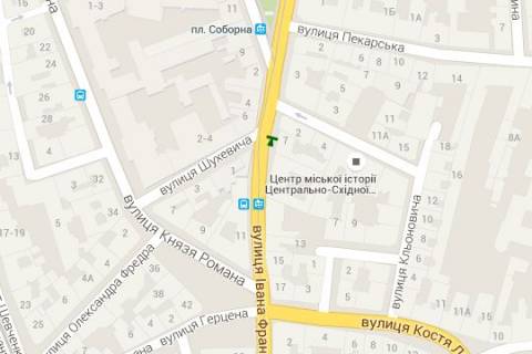 Беклайт A у Львові, 1.2x1.8  Івана Франка вул., 7 схема
