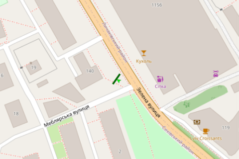 Бэклайт B в Васильевке, 2.3x3.14  Зелена вул. схема