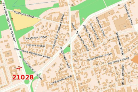 Билборд B в Васильевке Вячеслава Чорновола просп., 61 (від центру) схема
