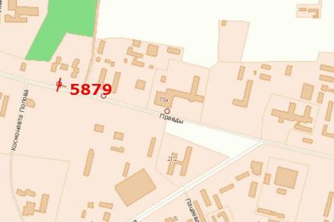 Билборд A в Васильевке, 3x6  Університетський просп., 16 схема