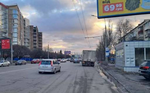 Билборд B в Полтаве, 3x6  Європейська вул. (Фрунзе). - Автобазiвська вул. фото 1