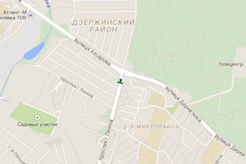 Нестандарт A в Харькове, 1.2x1.8  Науки просп. (Леніна просп.) - Дерев`янка вул., (зупинка) схема