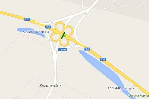 Нестандарт A в Днепр (Днепропетровск), 2x24  Дніпро - Київ (10 км. від Дніпра, у напрямку  Києва) схема
