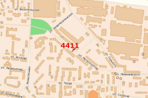 Билборд B в Васильевке, 3x6  Металургів вул., 16 схема