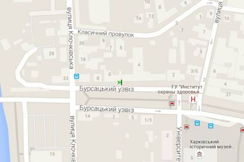 Беклайт B у Харкові, 1.2x1.8  Бурсацький узвіз, 4/6 схема