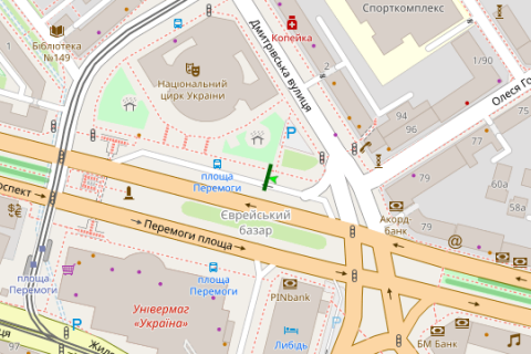 Беклайт A у Києві, 1.2x1.8  Перемоги пл., 2 №3, зуп. "площа Перемоги" схема