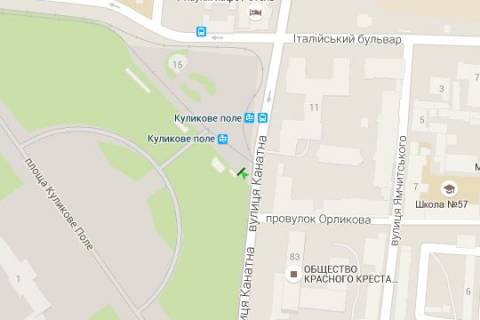 Бэклайт B в Одессе, 1.2x1.8  Канатна вул. - Куликове поле пл., №1 схема