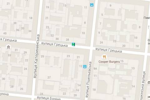 Ситилайт B в Одессе Грецька вул., 26/28 - Рішельєвська вул. схема