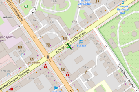 Нестандарт A в Киеве, 1.2x1.8  Симона Петлюри вул.,  7/9 зуп. "Симона Петлюри" схема