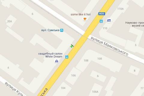 Ситилайт B в Харькове, 1.2x1.8  Сумська вул., 69 схема