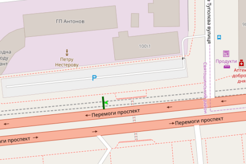 Призма A в Васильевке, 3x6  Перемоги просп., 100/1 - 421349 схема