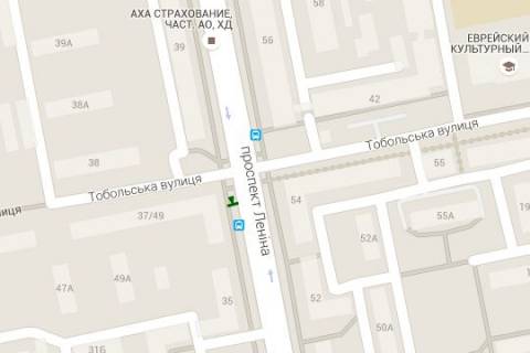 Нестандарт A в Харькове, 1.2x1.8  Науки просп. (Леніна просп.) - Тобольська вул., (зупинка) №1 схема