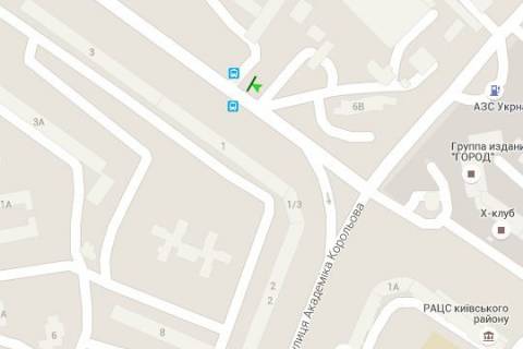 Білборд, Бігборд (Борд)  A у Одесі, 3x6  Академіка Корольова вул. - Інглезі вул. (25-ої ​​Чапаєвської Дивізії вул.), 6Б схема