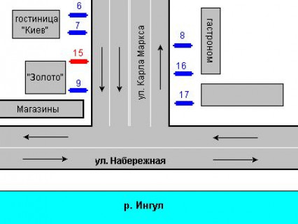 Бэклайт B в Кропивницкий (Кировоград), 1.2x1.8  Велика Перспективна вул., 50 (№2) схема