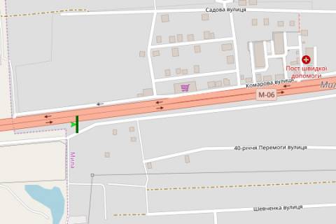 Білборд, Бігборд (Борд)  A у Київських трасах, 3x6  Київ - Житомир, 13км+600м до Києва (разворот у напрямку  м. Києва) схема