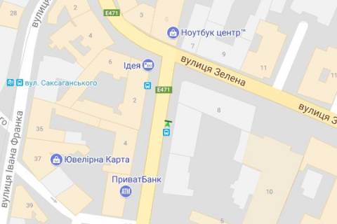 Беклайт A у Львові, 1.2x1.8  Шота Руставелі вул., 4 схема