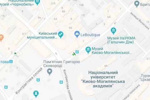 Нестандарт B в Киеве, 1.2x1.8  Григорія Сковороди вул., . - Контрактова пл. схема