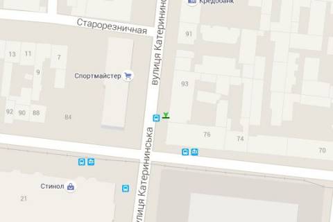 Нестандарт B у Одесі, 1.2x1.8  Єкатеринінська вул., 88/90 - Пантелеймонівська вул. схема