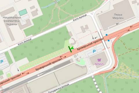 Билборд A в Васильевке, 3x6  Броварський просп., №18 напроти схема