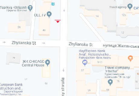 Ситискролл B в Киеве, 1.2x1.7  Антоновича вул., 40 схема