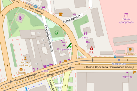 Скролер, Скрол A у Львові, 2.3x3.14  Торгова пл., 15 - 272331 схема