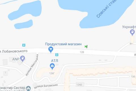 Бэклайт B в Васильевке, 2.3x3.14  Лобановського Валерія просп. (Червонозоряний просп.), №2 від АЗС (в направл. Деміївської пл.) схема