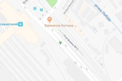 Сiтiлайт A у Києві Привокзальна вул., Центральний  Залізничний вокзал  (в напрямку Льва Толстого вул.) схема