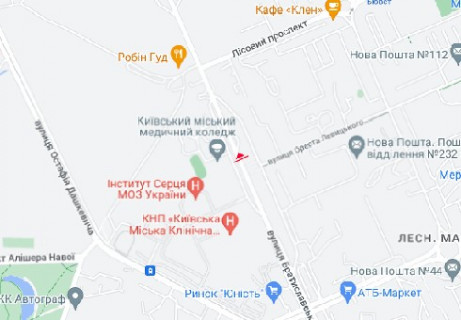 Призма B в Киеве, 3x6  Братиславська вул., 38 - 663149 схема
