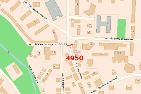 Билборд A в Васильевке, 3x6  Британська вул. (Горького вул.), 18 схема