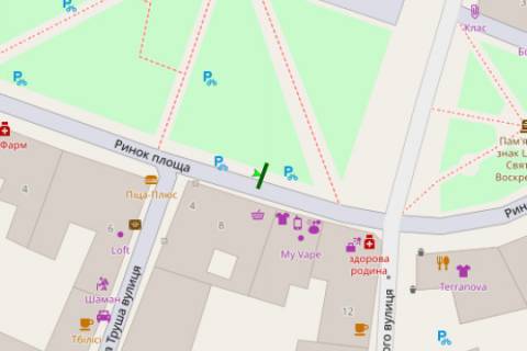 Ситилайт A в Ивано-Франковске, 1.2x1.8  Ринок пл., 8 схема