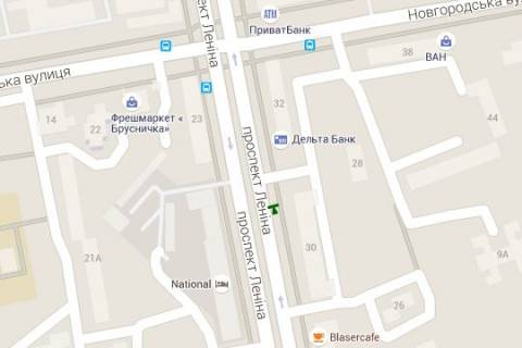 Бэклайт A в Харькове, 1.2x1.8  Науки просп. (Леніна просп.), 30 (№2) схема