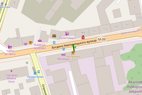 Нестандарт B в Львове, 1.2x1.8  Богдана Хмельницького вул., 106 схема