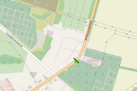 Білборд, Бігборд (Борд)  A у Білій Церкві, 3x6  Київська вул., в'їзд/виїзд з міста схема