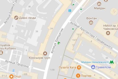 Скроллер A в Васильевке, 1.2x1.8  Хрещатик вул., 13  ( ТД "Хрещатик") - 422783 схема