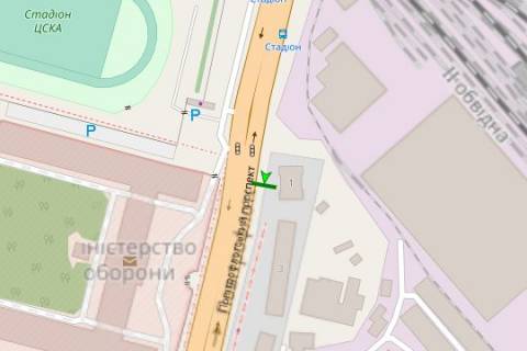 Ситилайт B в Васильевке Повітрофлотський просп., , 1 схема