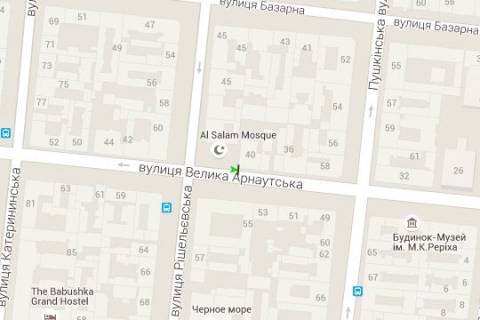 Бэклайт B в Одессе, 1.2x1.8  Велика Арнаутська вул., 40 схема