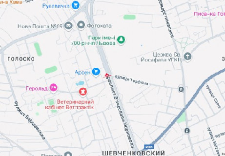 Скроллер A в Львове, 2.3x3.14  Вячеслава Чорновола просп., 101 - 663592 схема