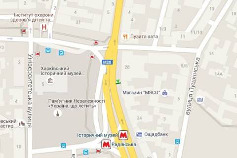 Беклайт B у Харкові, 1.2x1.8  Конституції пл., 26 (№2) схема