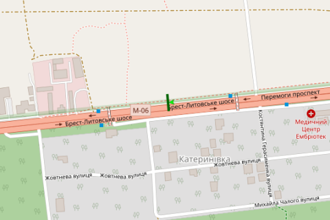 Білборд, Бігборд (Борд)  A у Василівці, 3x6  Брест-Литовське шосе, 17 напроти (в напрямку Житомира) схема