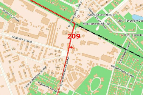 Билборд B в Васильевке Кульпарківська вул. - Садова вул. (від центру) схема