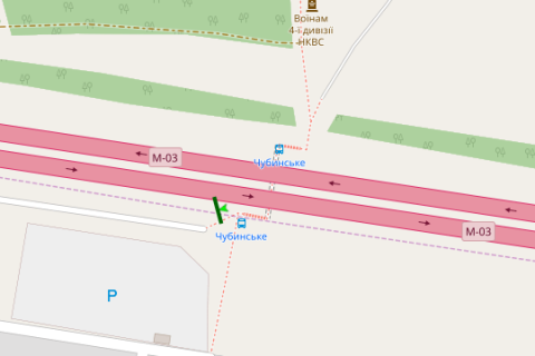 Билборд B в Запорожье, 5x12  Київ - Бориспіль, 17км+970м від Києва ( №4 справа)  (у напрямку  Києва) схема
