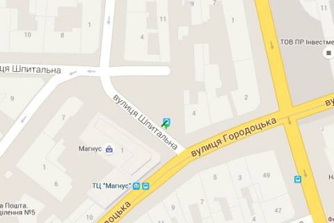 Сiтiлайт A у Львові, 1.2x1.8  Шпитальна вул., 1 схема