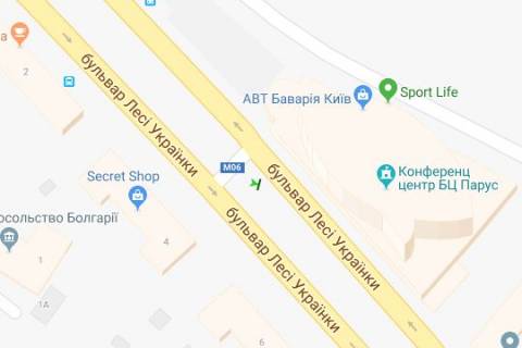 Ситилайт B в Киеве, 1.2x1.8  Лесі Українки бульв., 1 розподільник схема