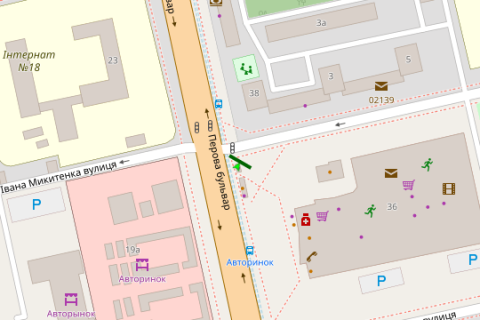 Призматрон, Призма A у Києві, 3x6  Воскресенський просп., 36 - 274037 схема