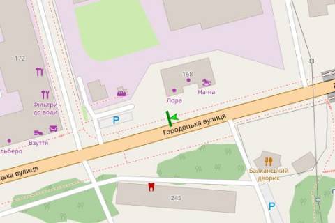Билборд A в Васильевке, 3x6  Городоцька вул., 168 схема