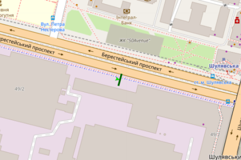 Призма A в Киеве, 3x6  Берестейський просп., 50 - 663738 схема